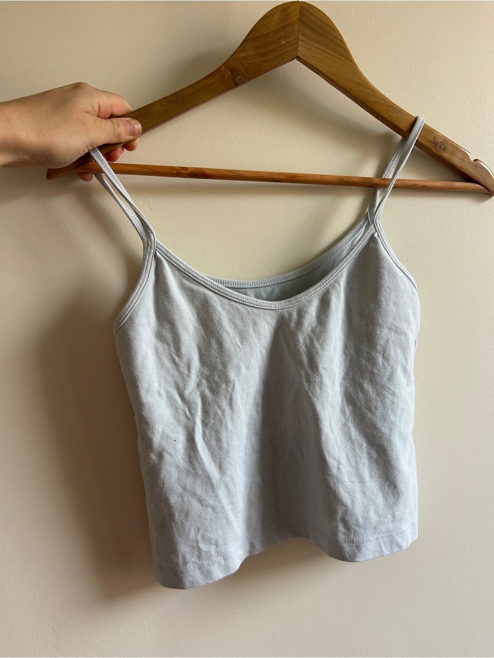 Women’s Light Blue Cotton Camisole Tank Top